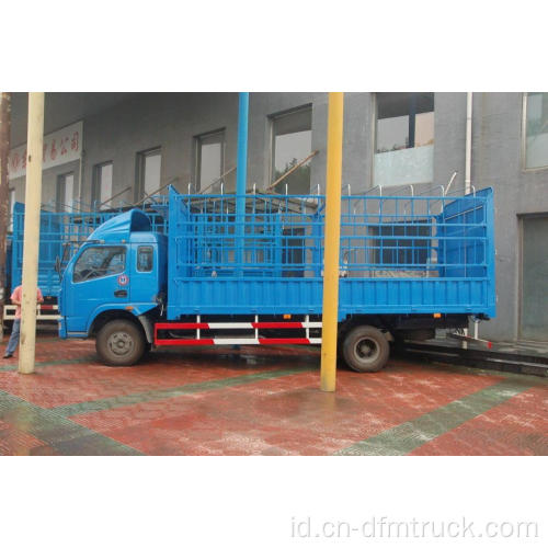6 Roda Dongfeng Cargo Truck Lattice Truck